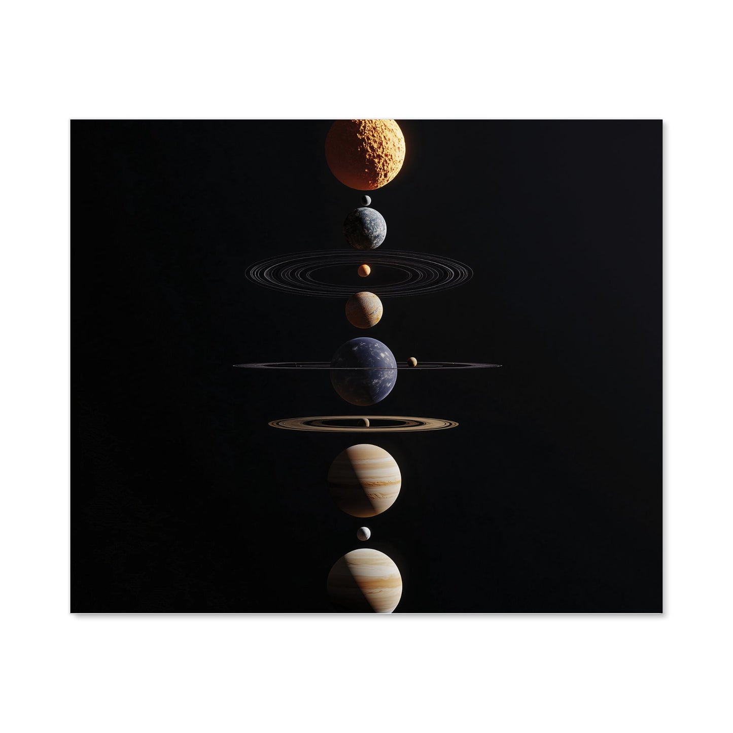 Balanced Planets in Space Kitchen Splashback