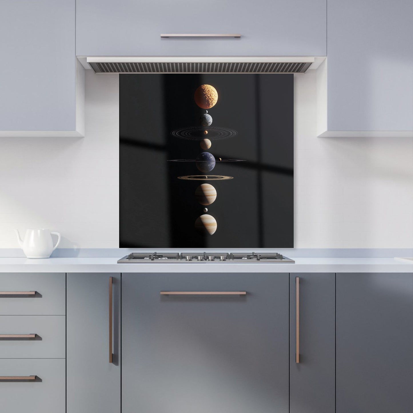 Balanced Planets in Space Kitchen Splashback