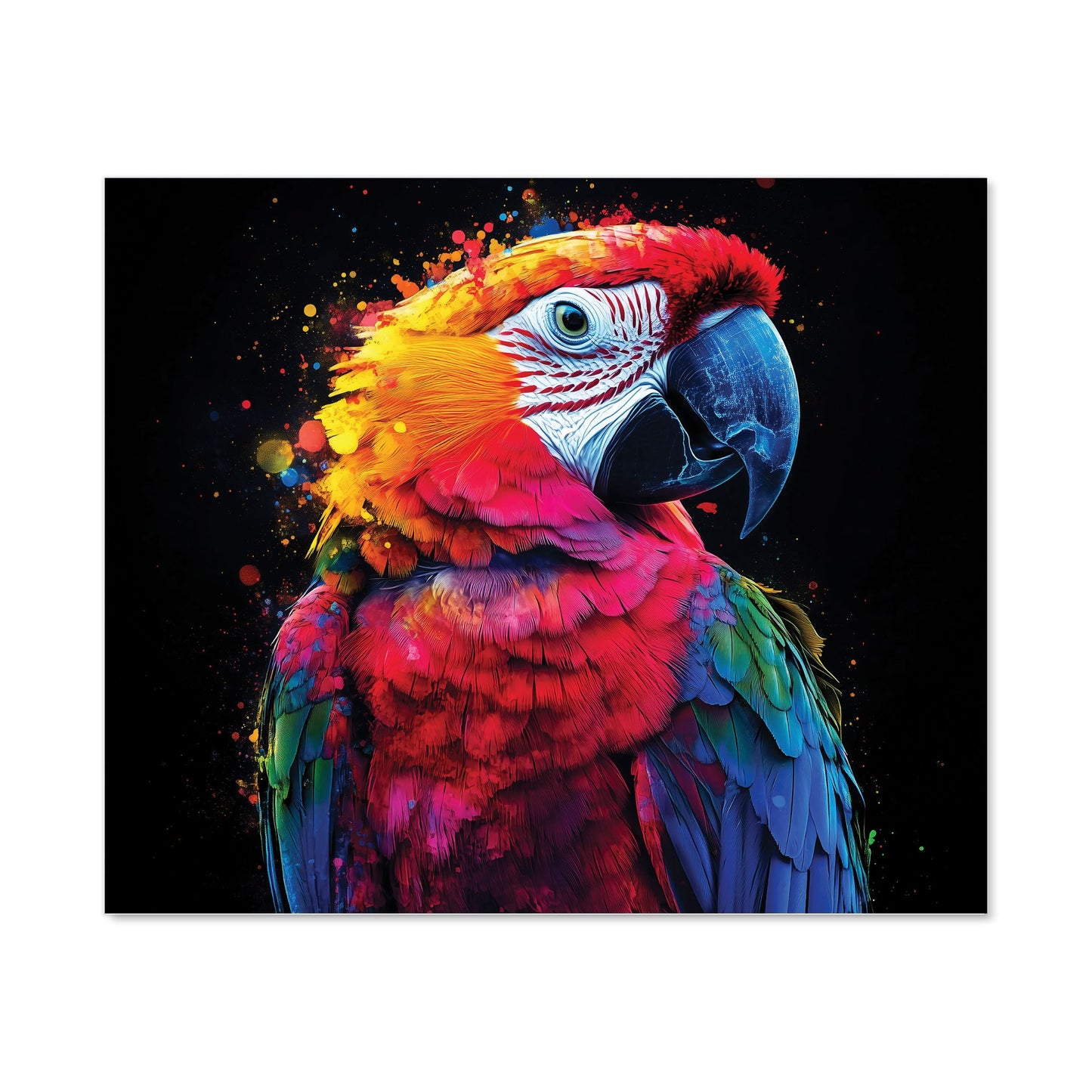 Vivid Parrot in a Splash of Colour Kitchen Splashback
