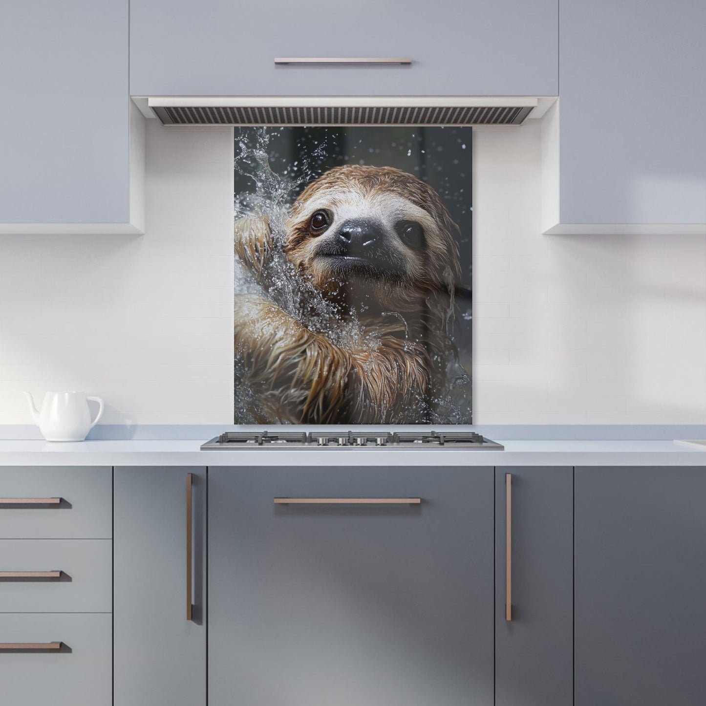 Gleeful Sloth Splashart Kitchen Splashback