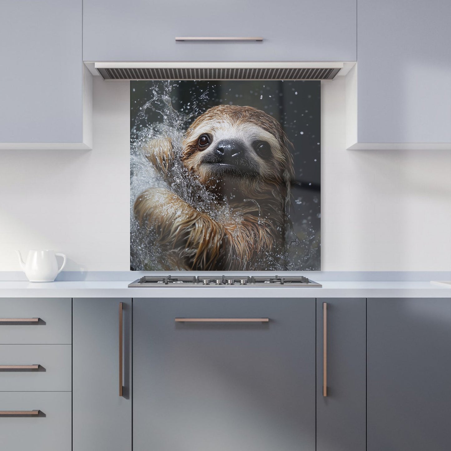 Gleeful Sloth Splashart Kitchen Splashback