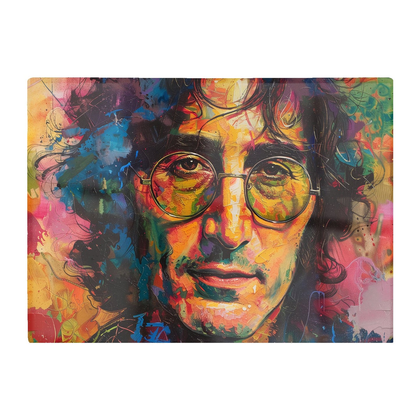 Psychedelic Portrait Of Lennon Chopping Board