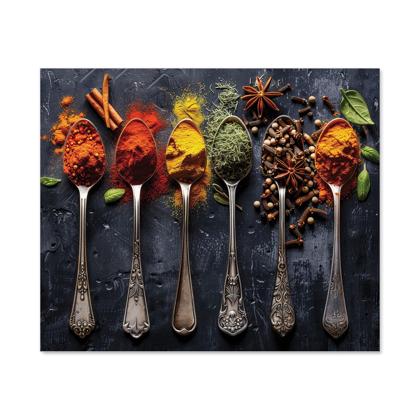 Herbs & Spices: Gastronomic Canvas Kitchen Splashback