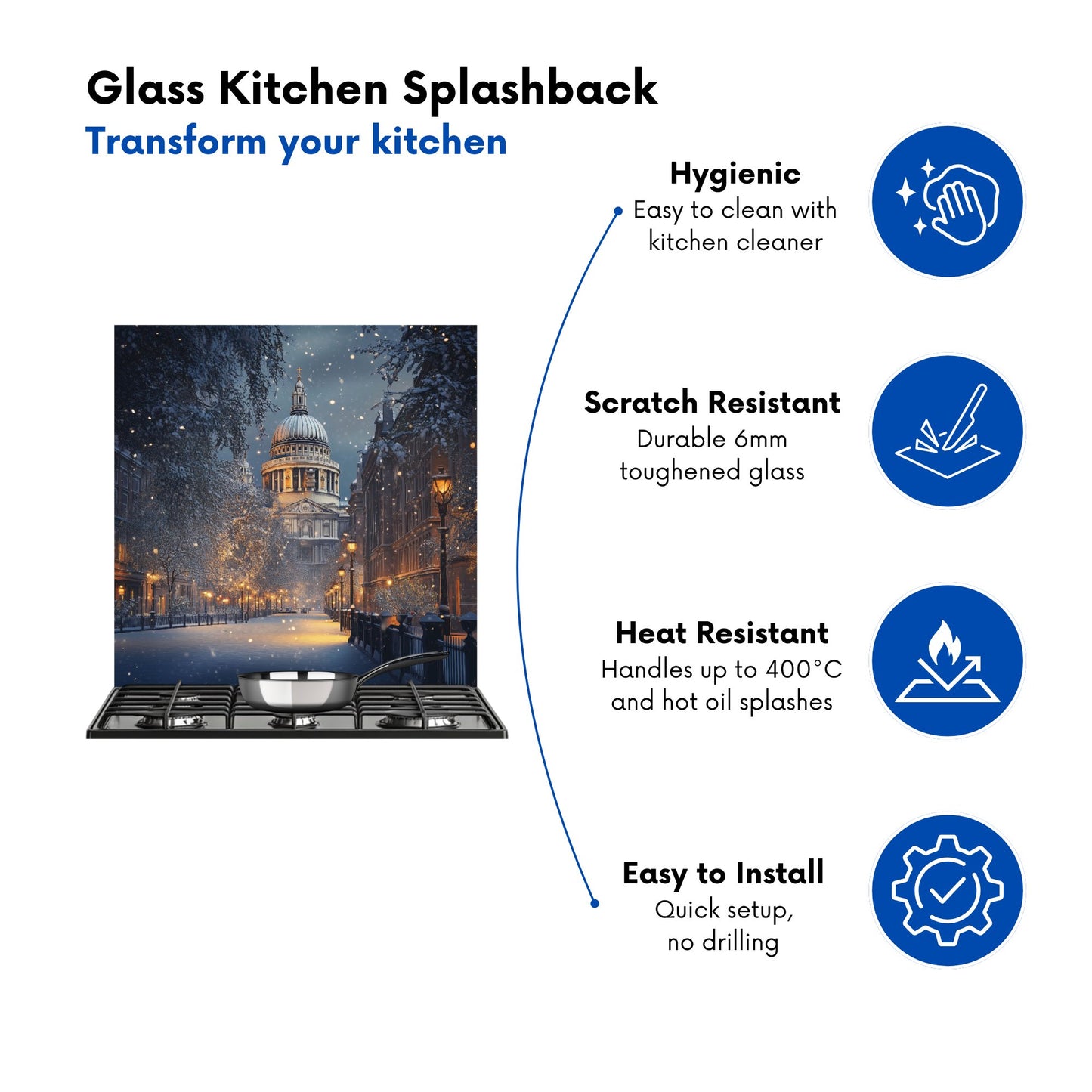 Winter's Embrace at St. Paul's Kitchen Splashback