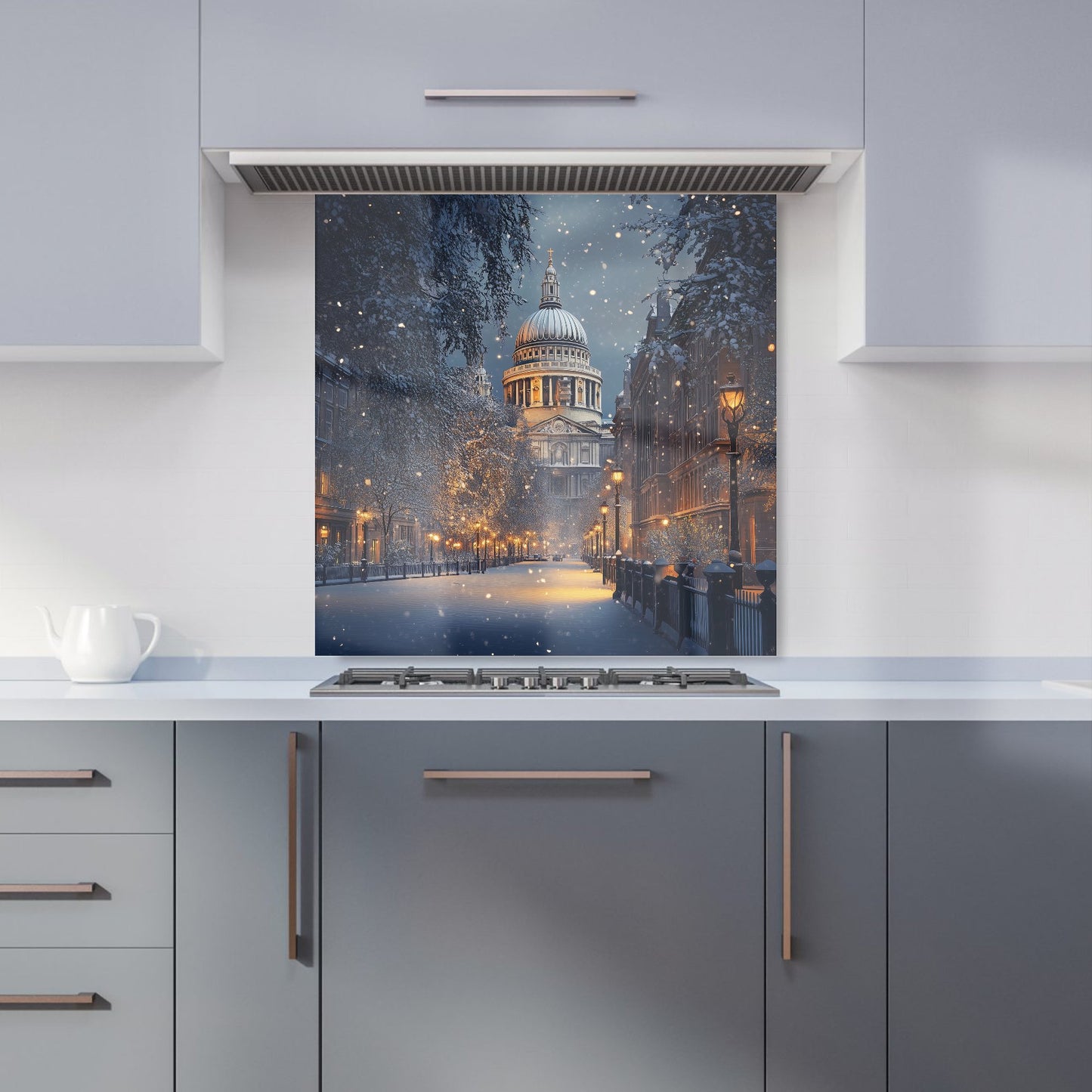 Winter's Embrace at St. Paul's Kitchen Splashback