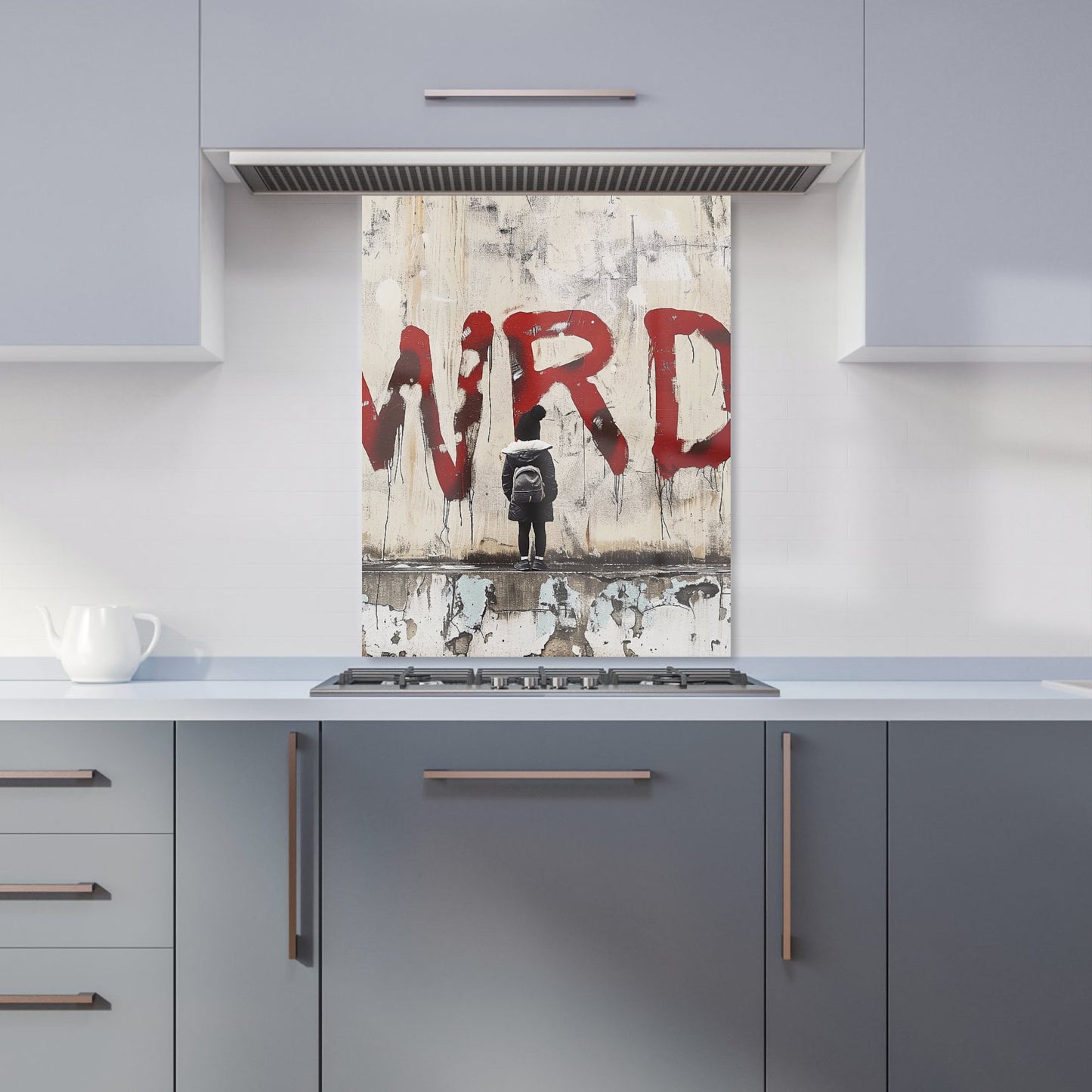 Banksy Inspired: Warren Reed Designer Kitchen Splashback
