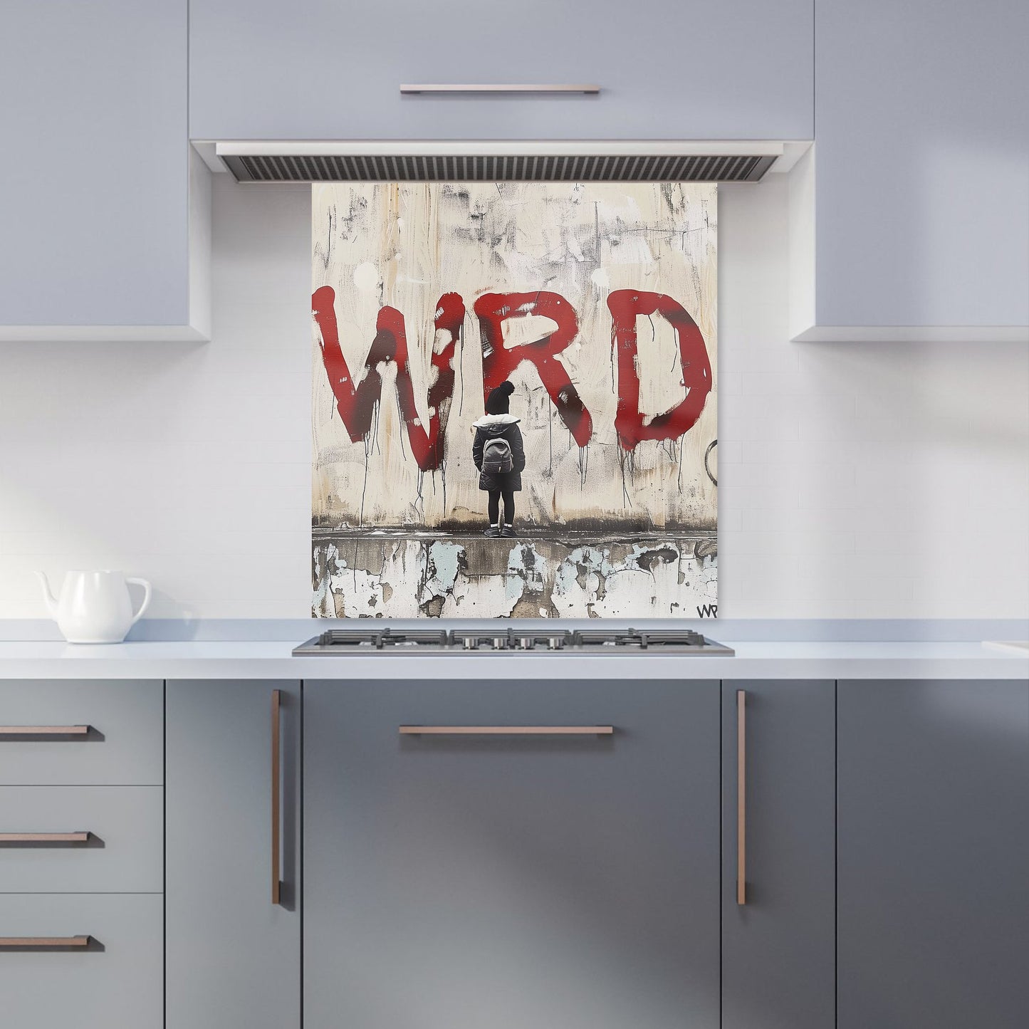 Banksy Inspired: Warren Reed Designer Kitchen Splashback