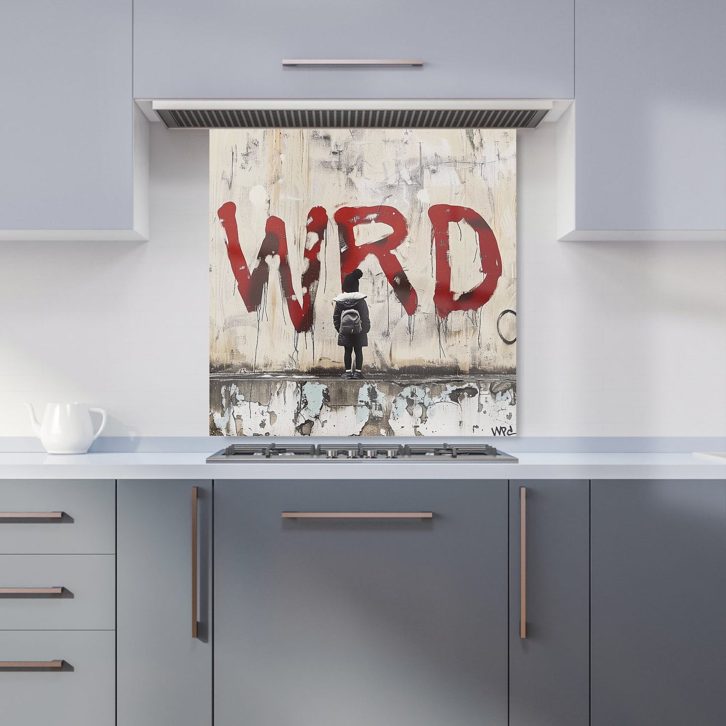 Banksy Inspired: Warren Reed Designer Kitchen Splashback