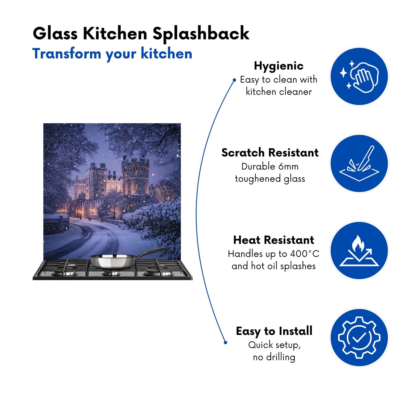 Winter's Tale at Windsor Castle Kitchen Splashback