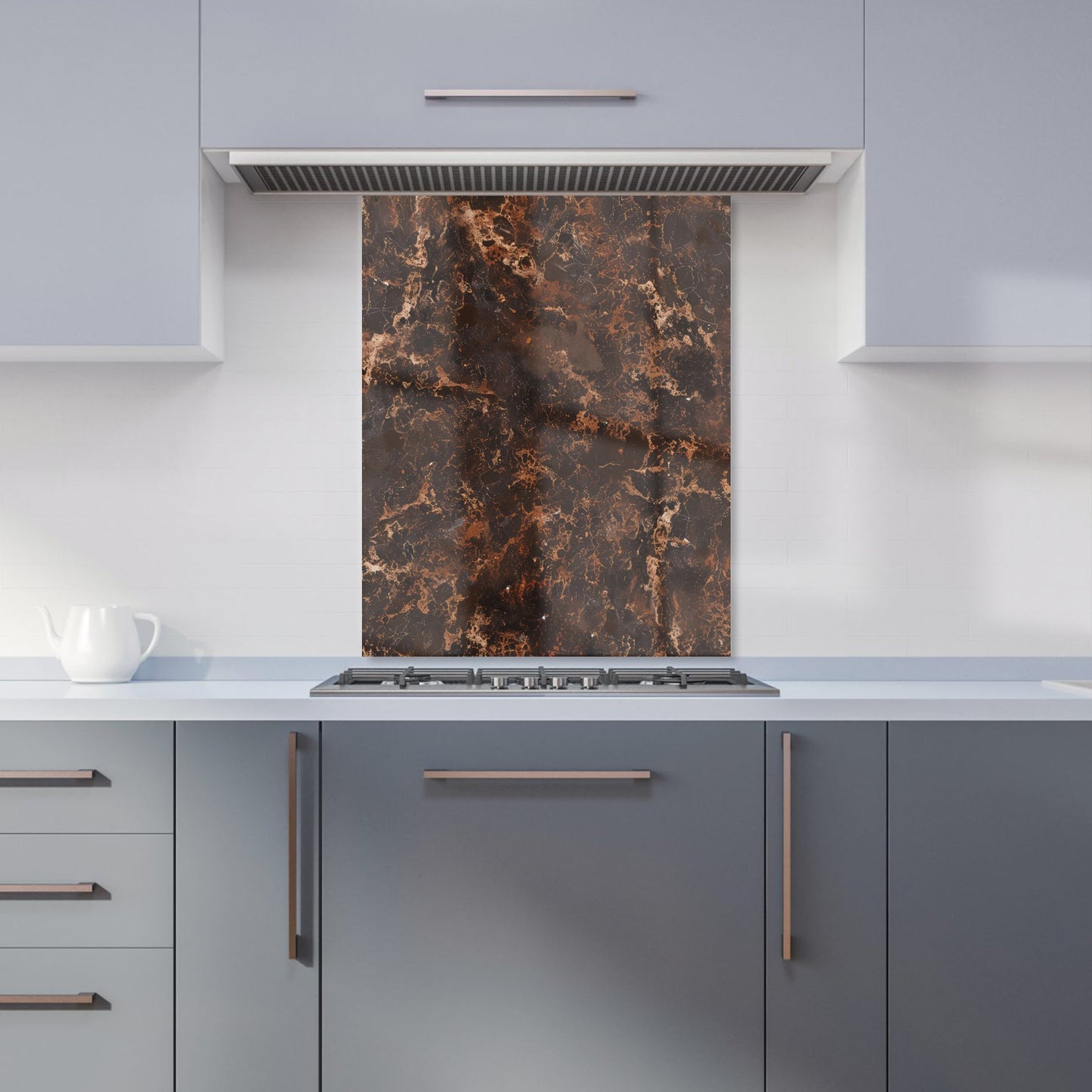 Browns Quartz Effect Kitchen Splashback
