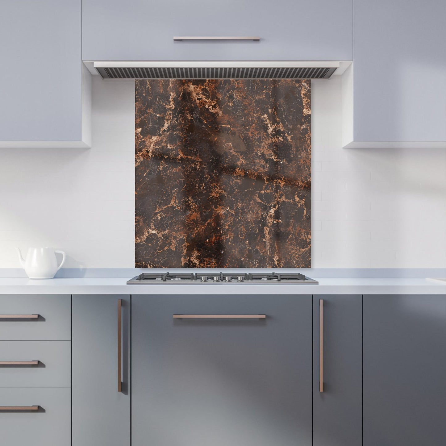 Browns Quartz Effect Kitchen Splashback