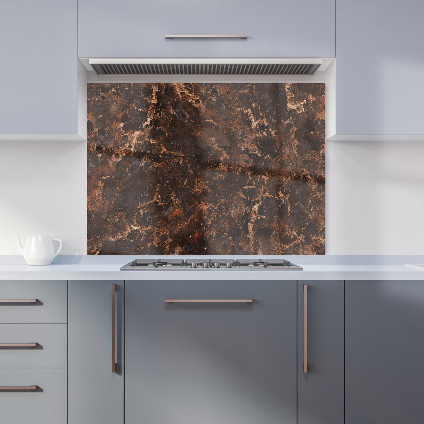 Browns Quartz Effect Kitchen Splashback