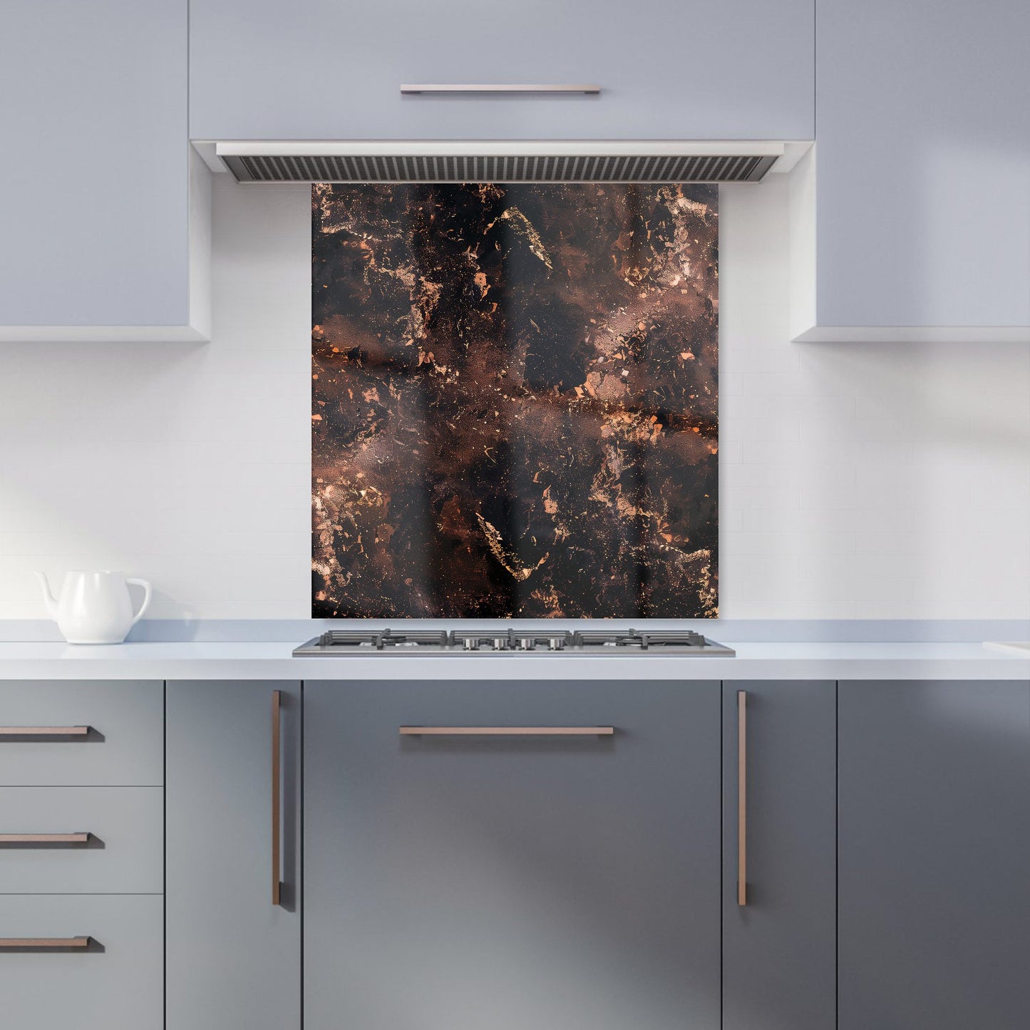 Copper Quartz Effect Kitchen Splashback