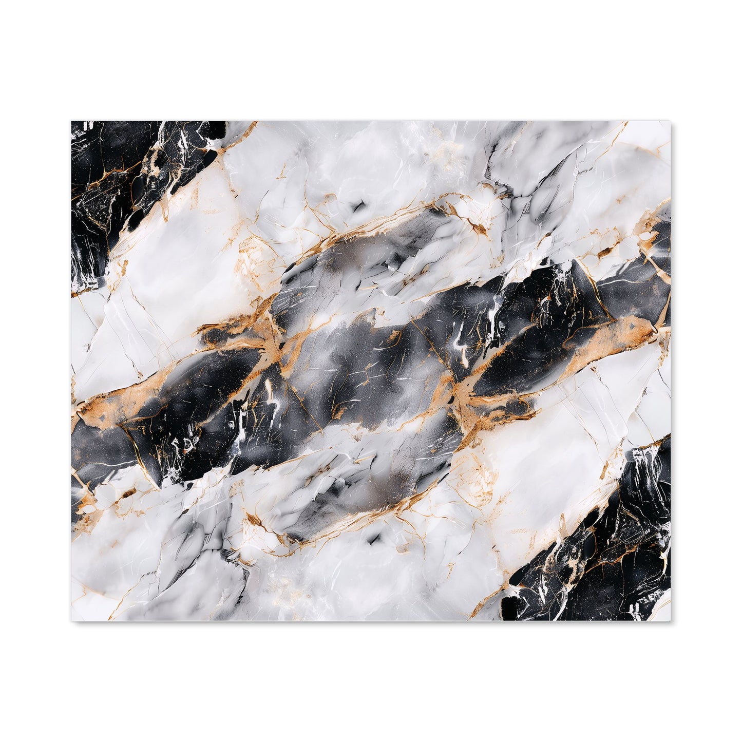 Exquisite White Marble Effect Kitchen Splashback