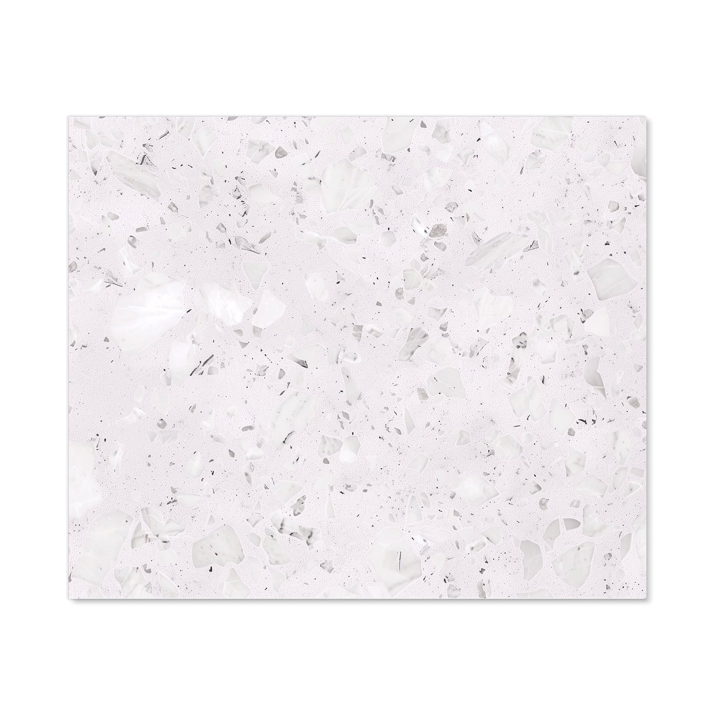 Icy White Quartz Effect Kitchen Splashback
