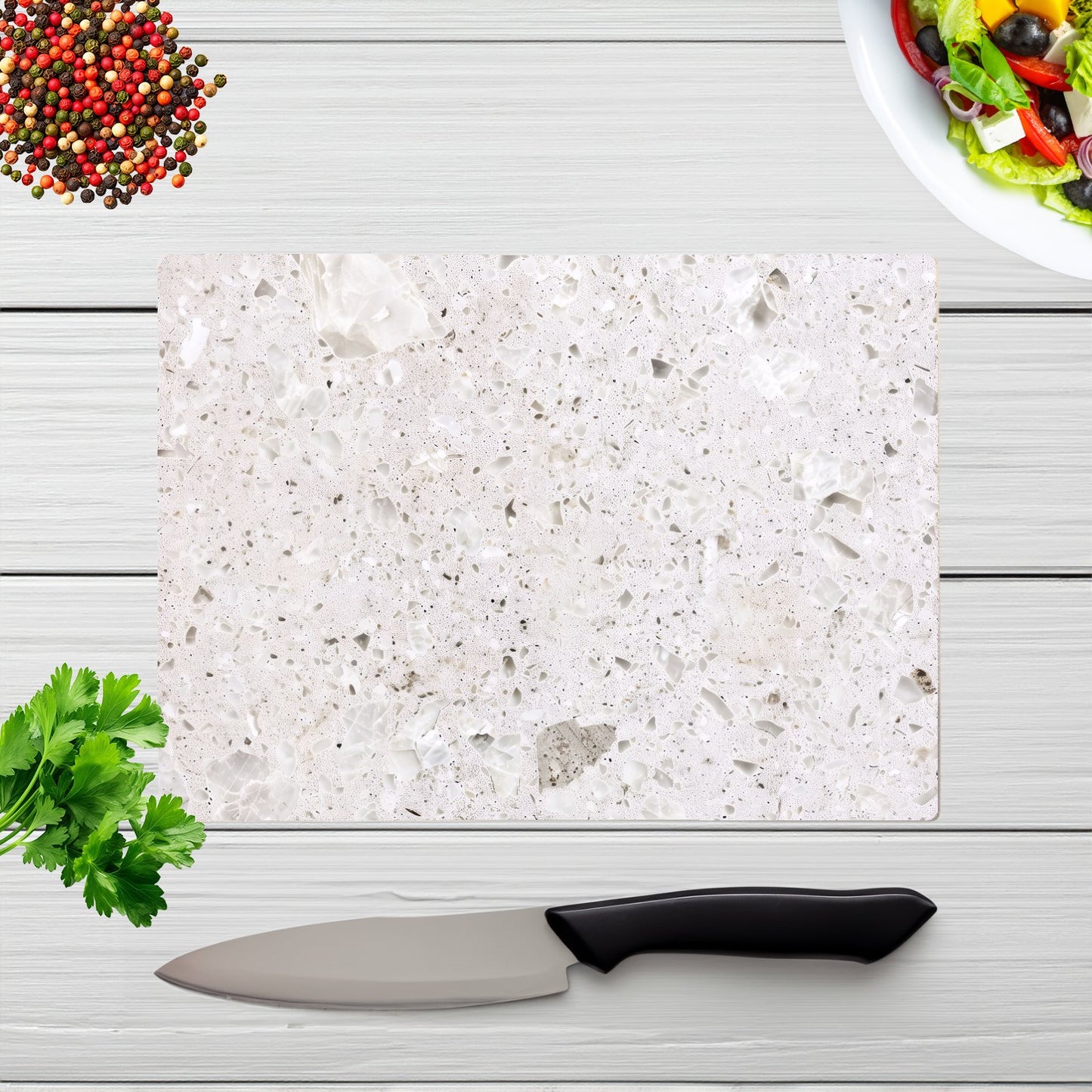 Off Grey Quartz Effect Chopping Board