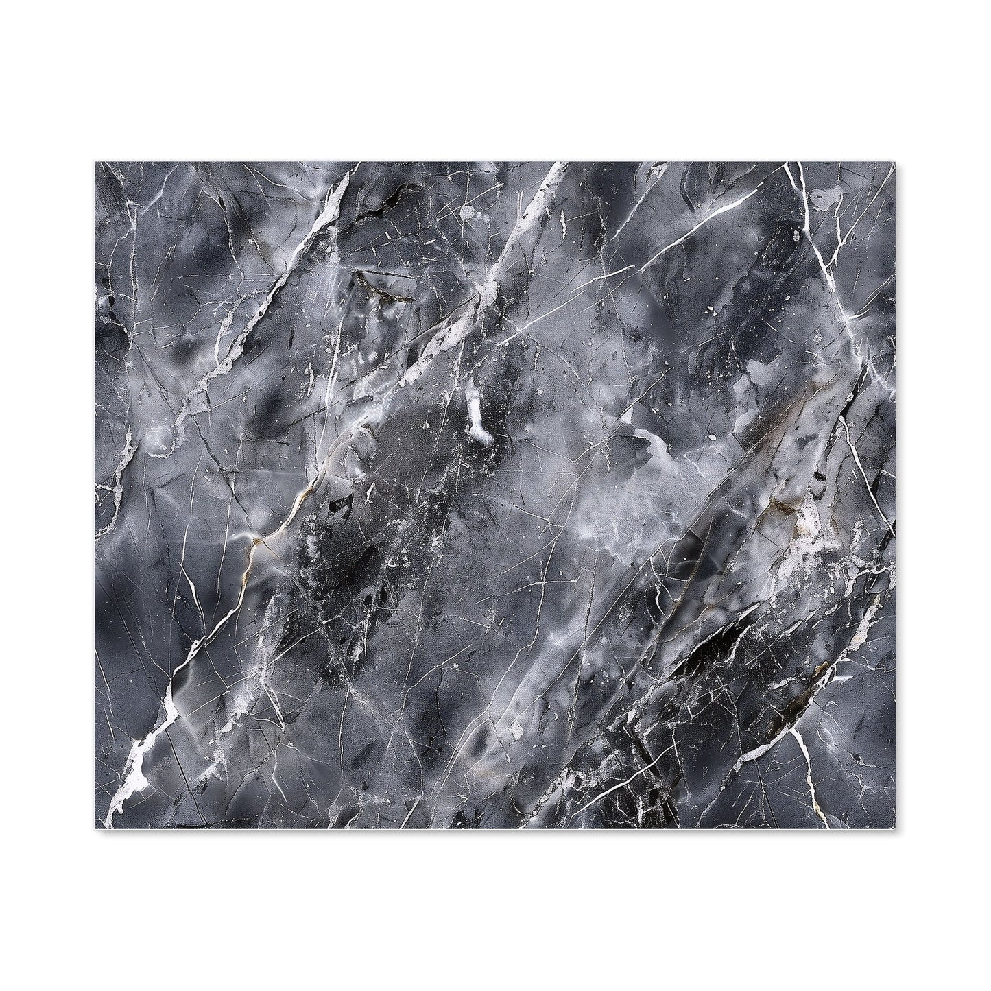 Deep Grey Marble Effect Kitchen Splashback