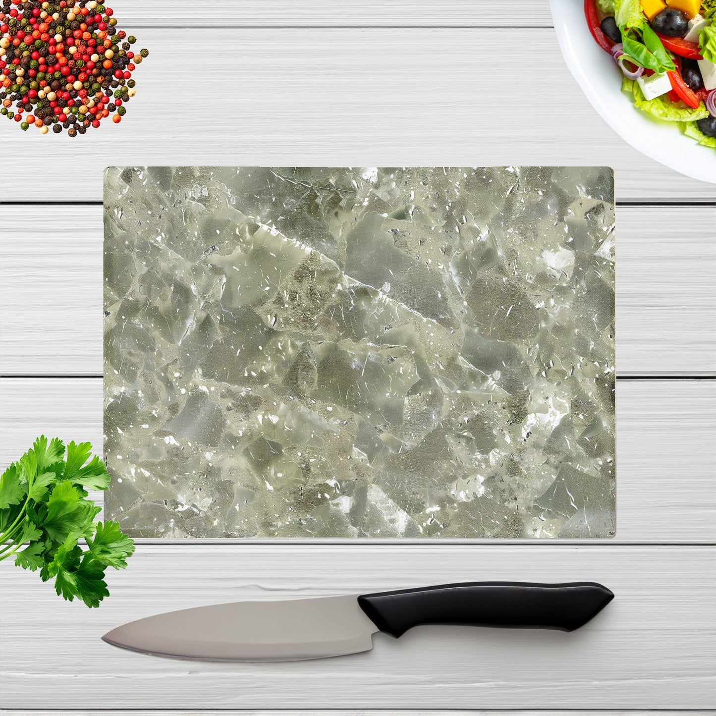 Sage Green Quartz Effect Chopping Board