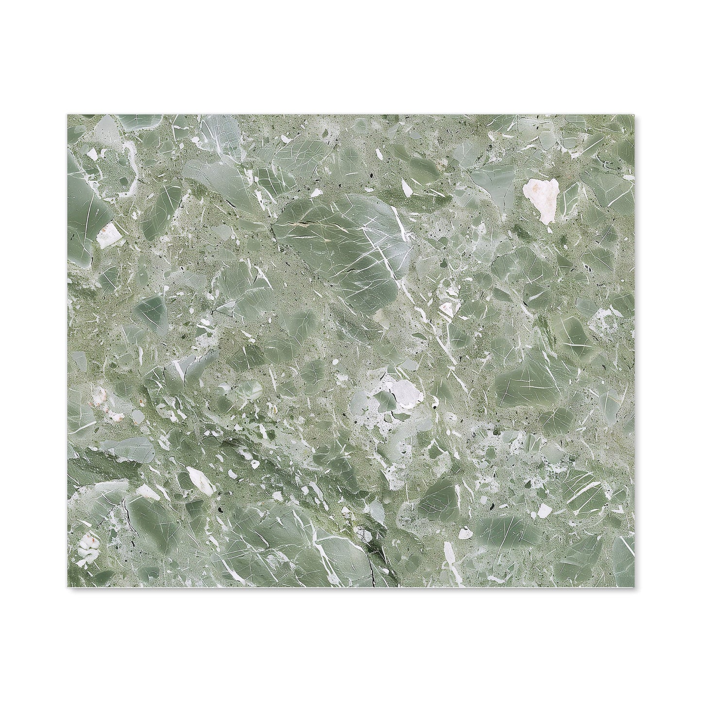 Pale Green Quartz Effect Kitchen Splashback
