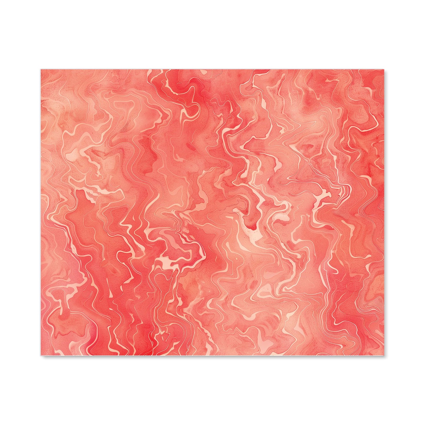 Salmon Pink Marble Effect Kitchen Splashback