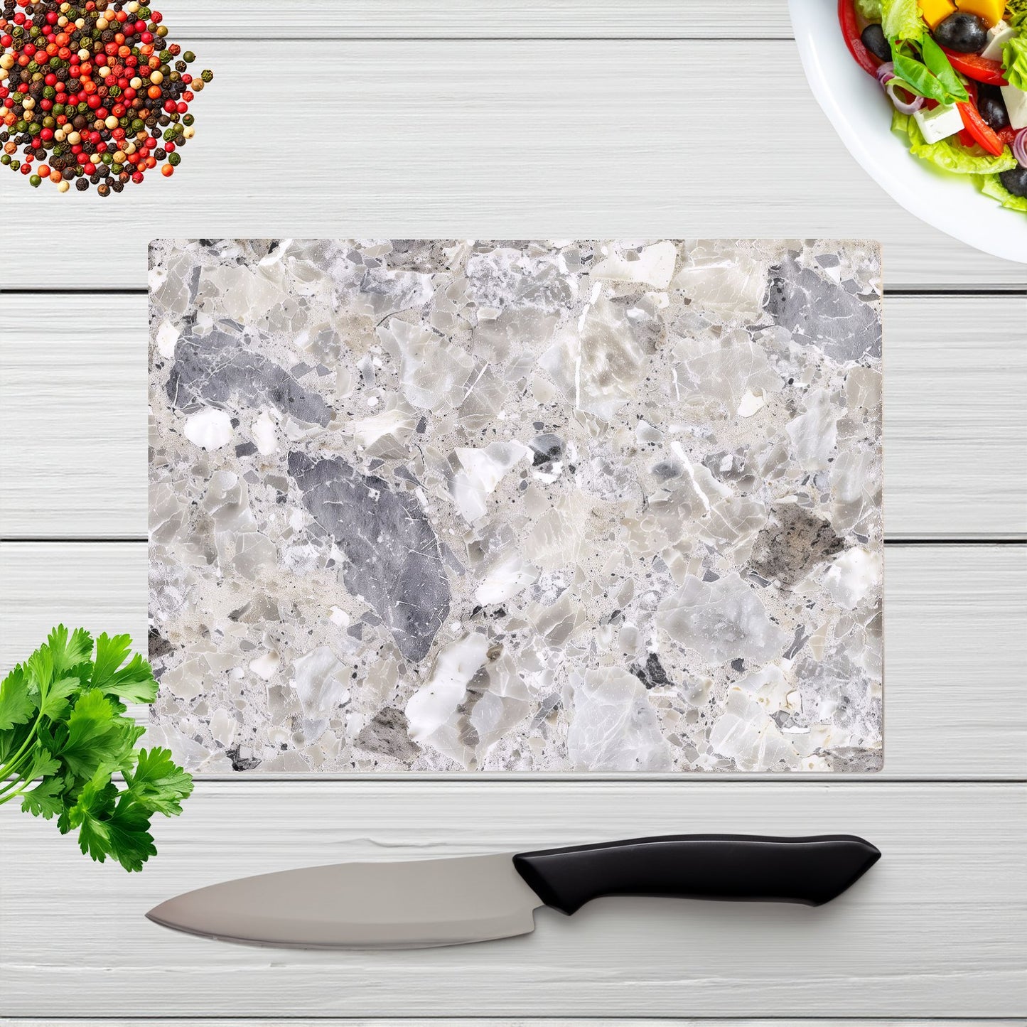 Silver Quartz Effect Chopping Board