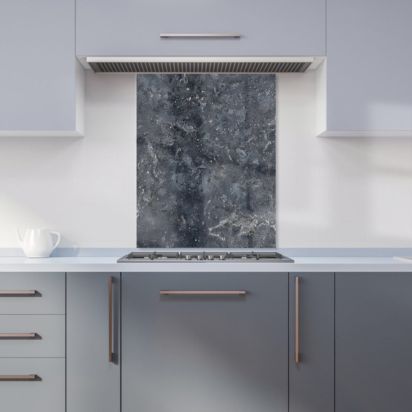 Luxury Slate Grey Quartz Effect Kitchen Splashback