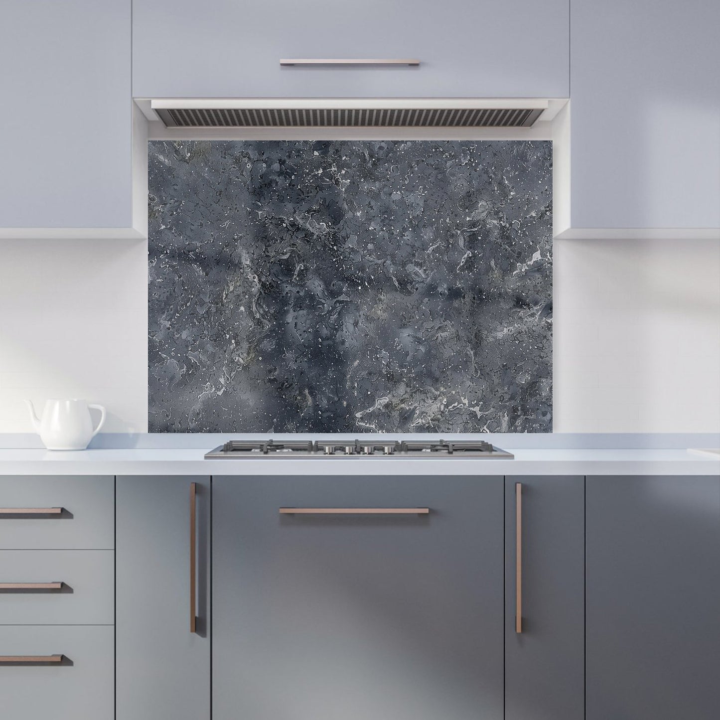 Luxury Slate Grey Quartz Effect Kitchen Splashback