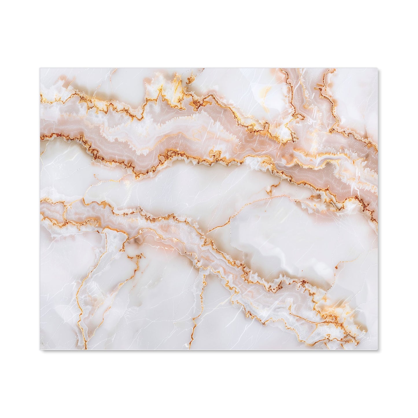 Peach Quartz Effect Kitchen Splashback