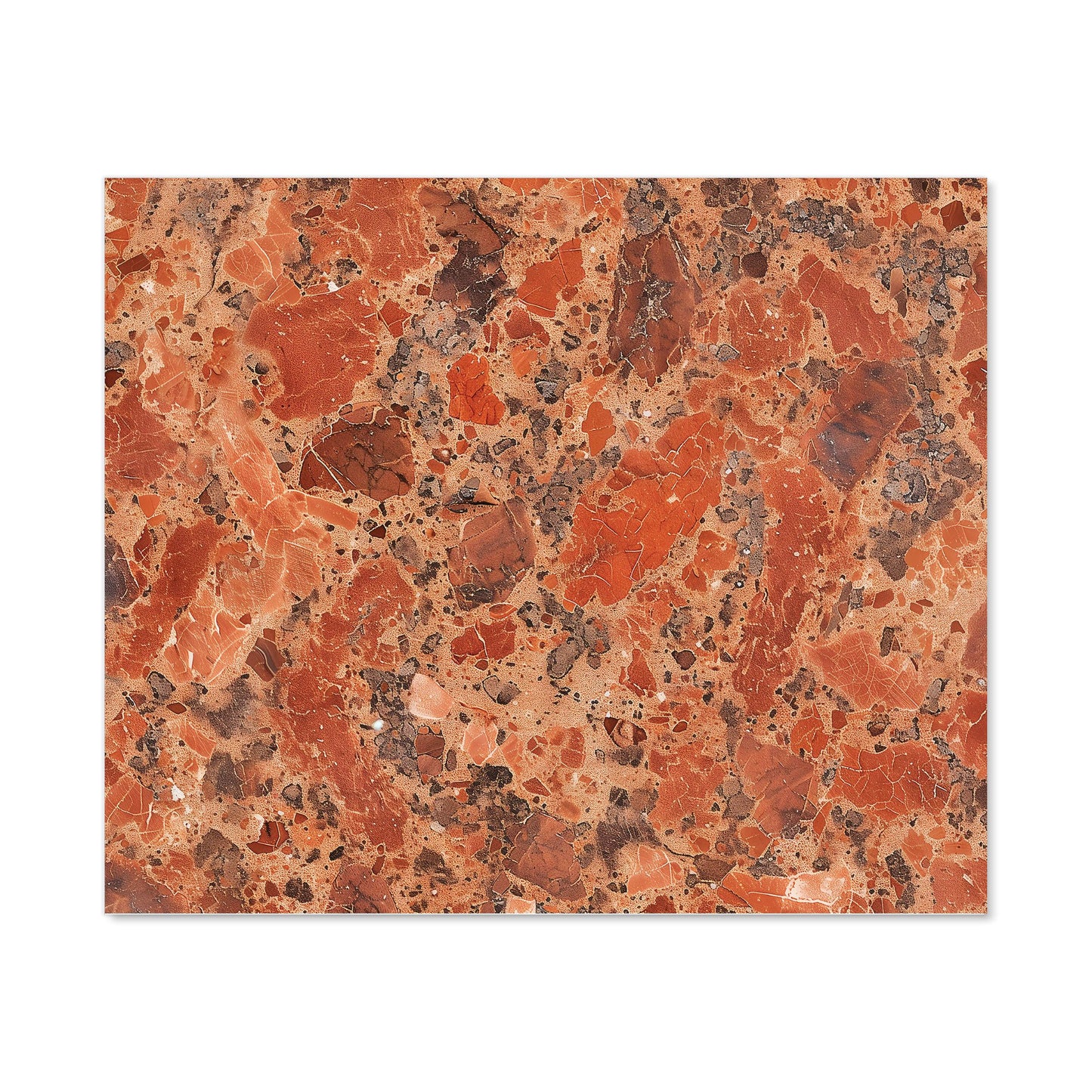 Authentic Terracotta Quartz Effect Kitchen Splashback
