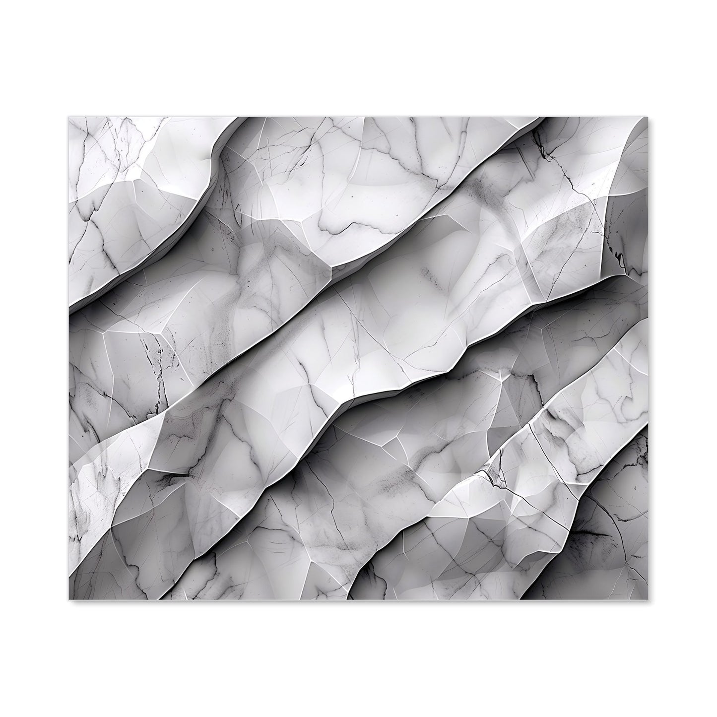 Modern Grey Marble Effect Kitchen Splashback
