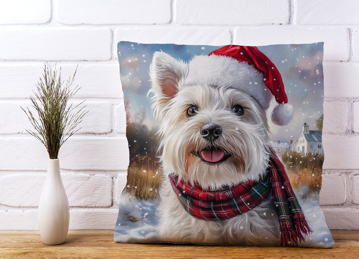 Christmas West Highland Terrier Cushion