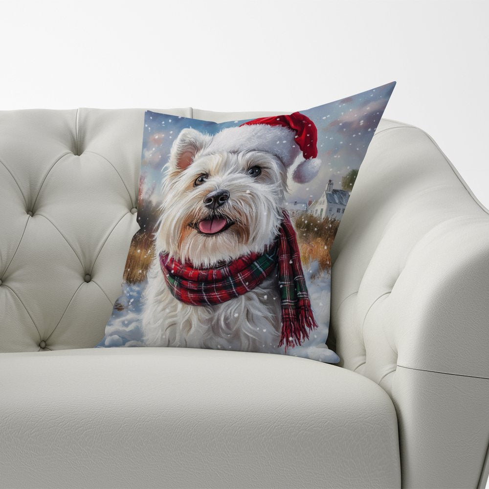 Christmas West Highland Terrier Cushion