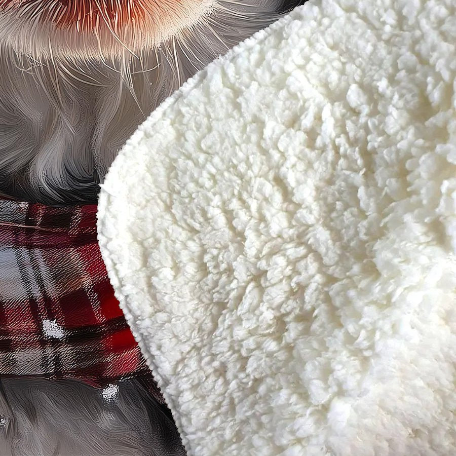 Christmas Springer Spaniel Sherpa Blanket