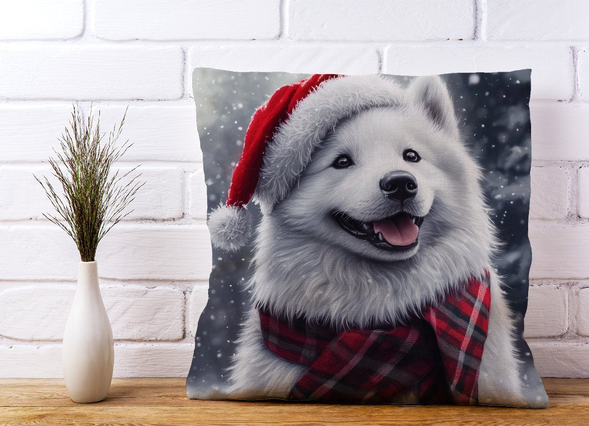 Christmas Samoyed Cushion