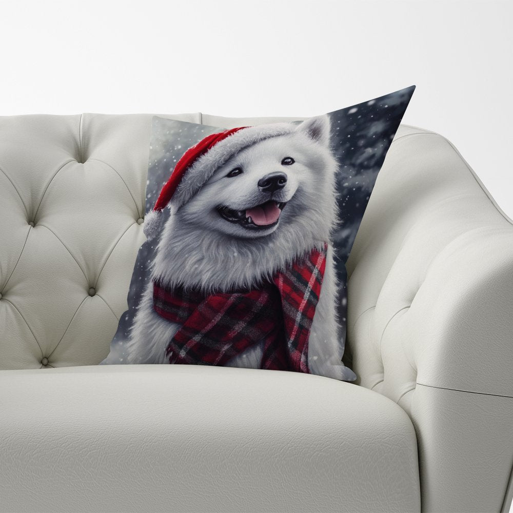 Christmas Samoyed Cushion