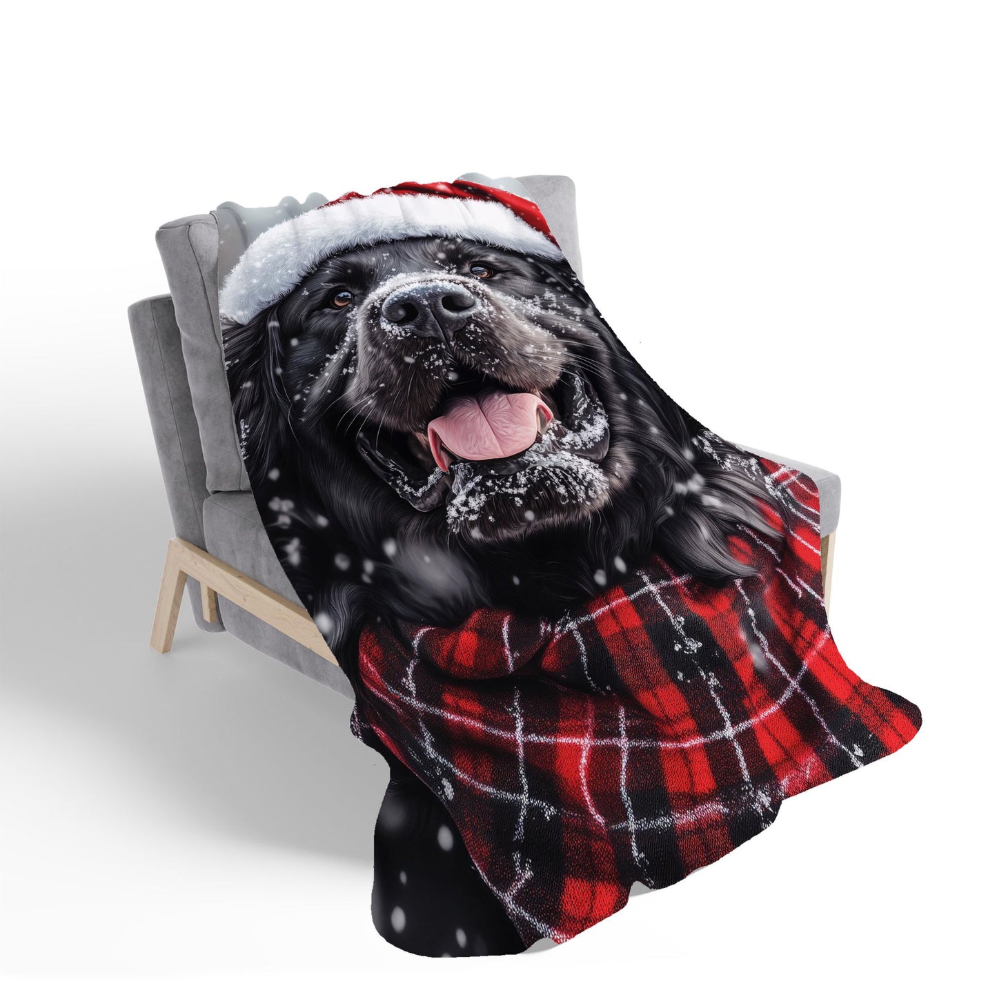 Christmas Newfoundland Sherpa Blanket
