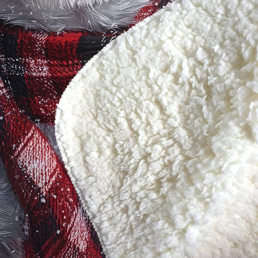 Christmas Jack Russell Sherpa Blanket