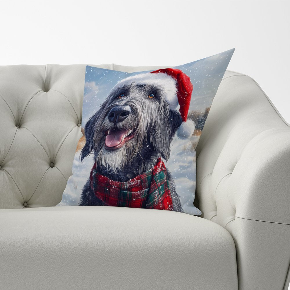 Christmas Irish Wolfhound Cushion