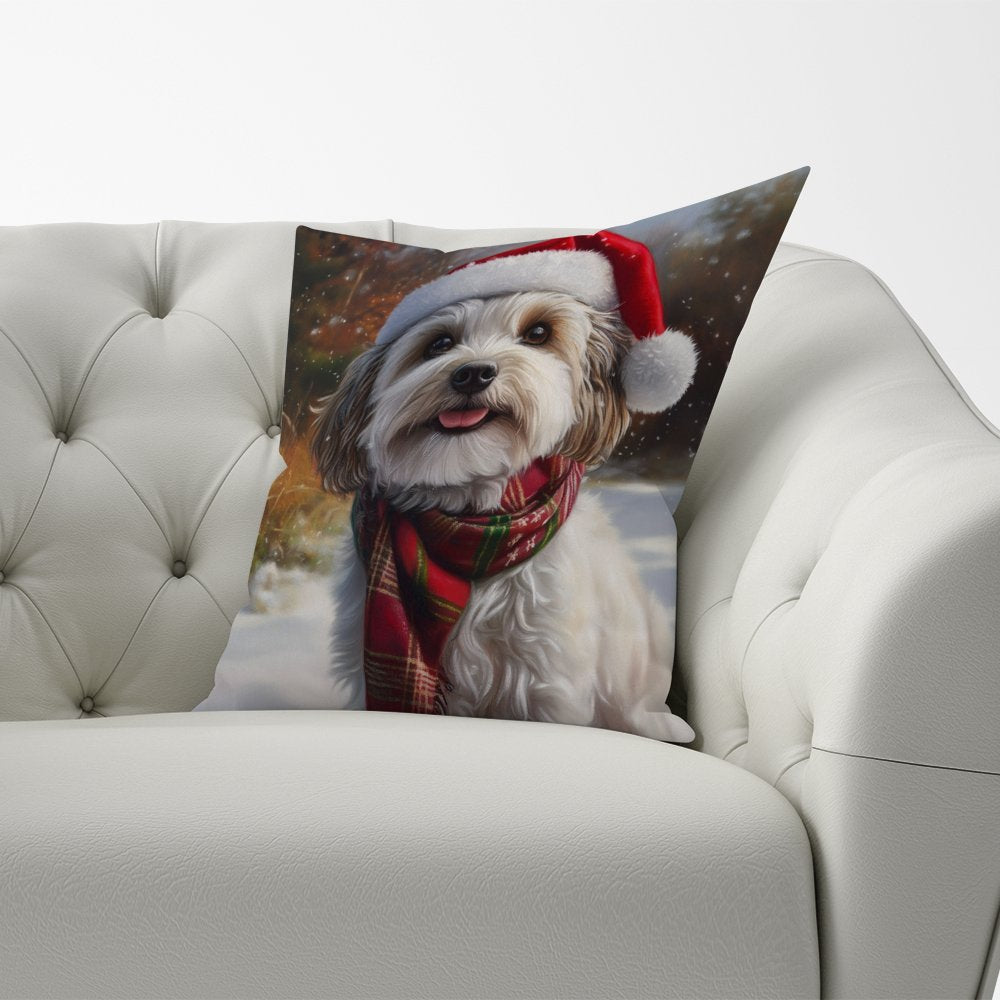 Christmas Havanese Cushion