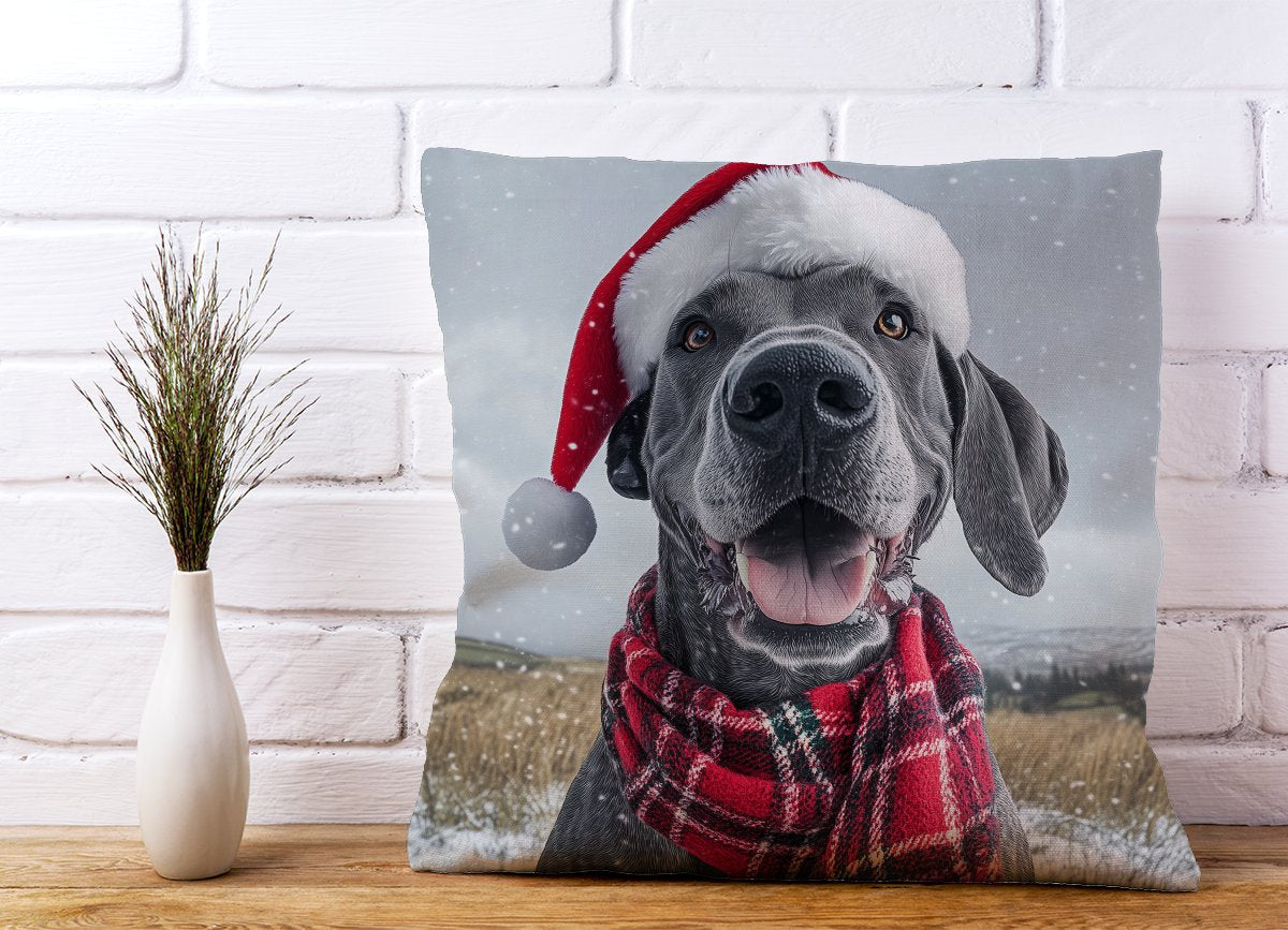 Christmas Great Dane Cushion