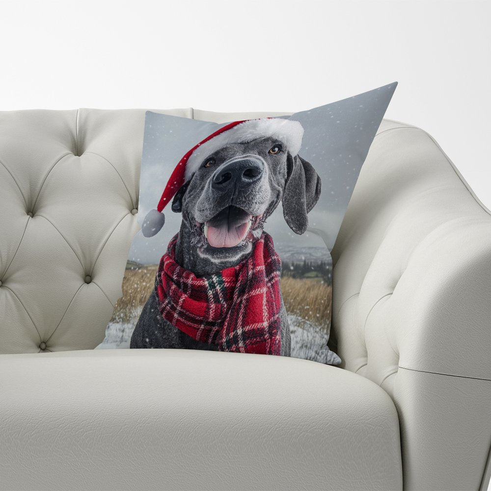 Christmas Great Dane Cushion