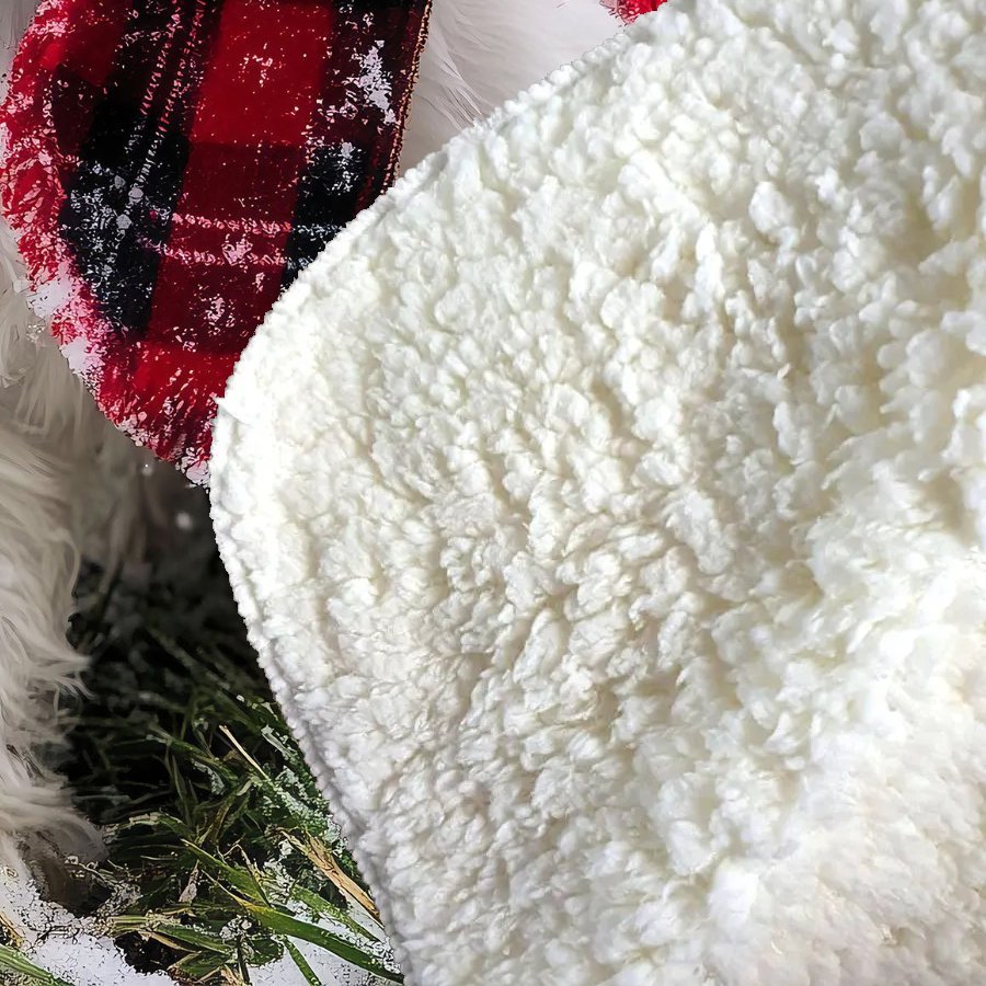 Christmas Dandie Dismount Terrier Sherpa Blanket