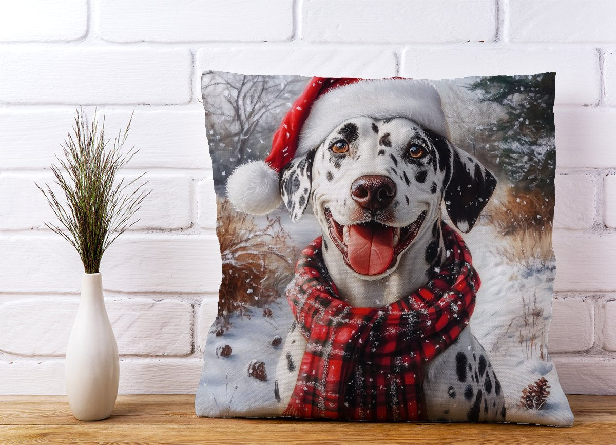 Christmas Dalmatian Cushion