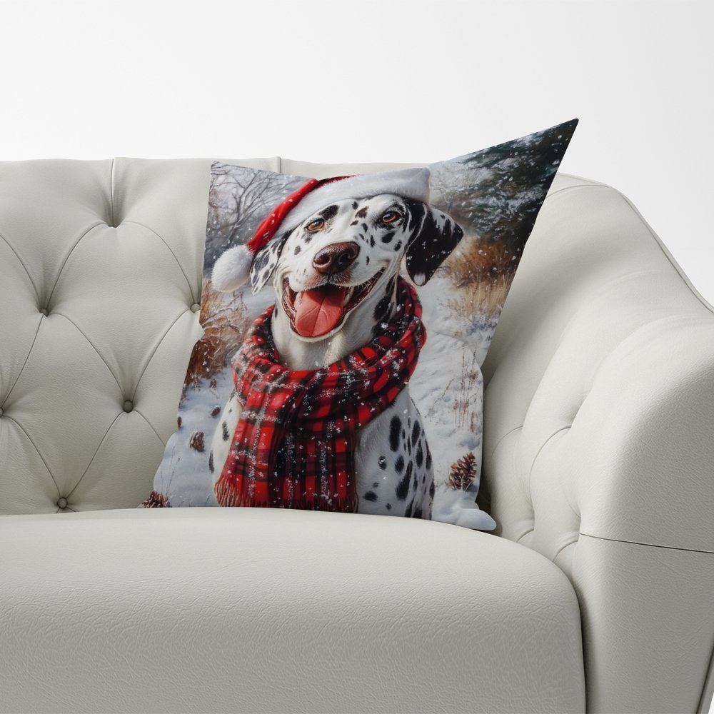 Christmas Dalmatian Cushion