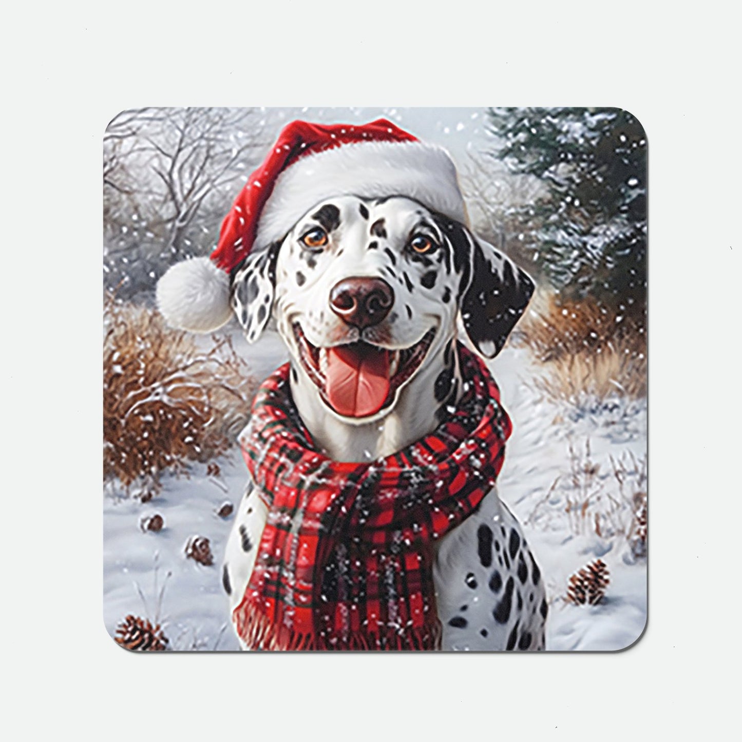 Christmas Dalmatian Coasters