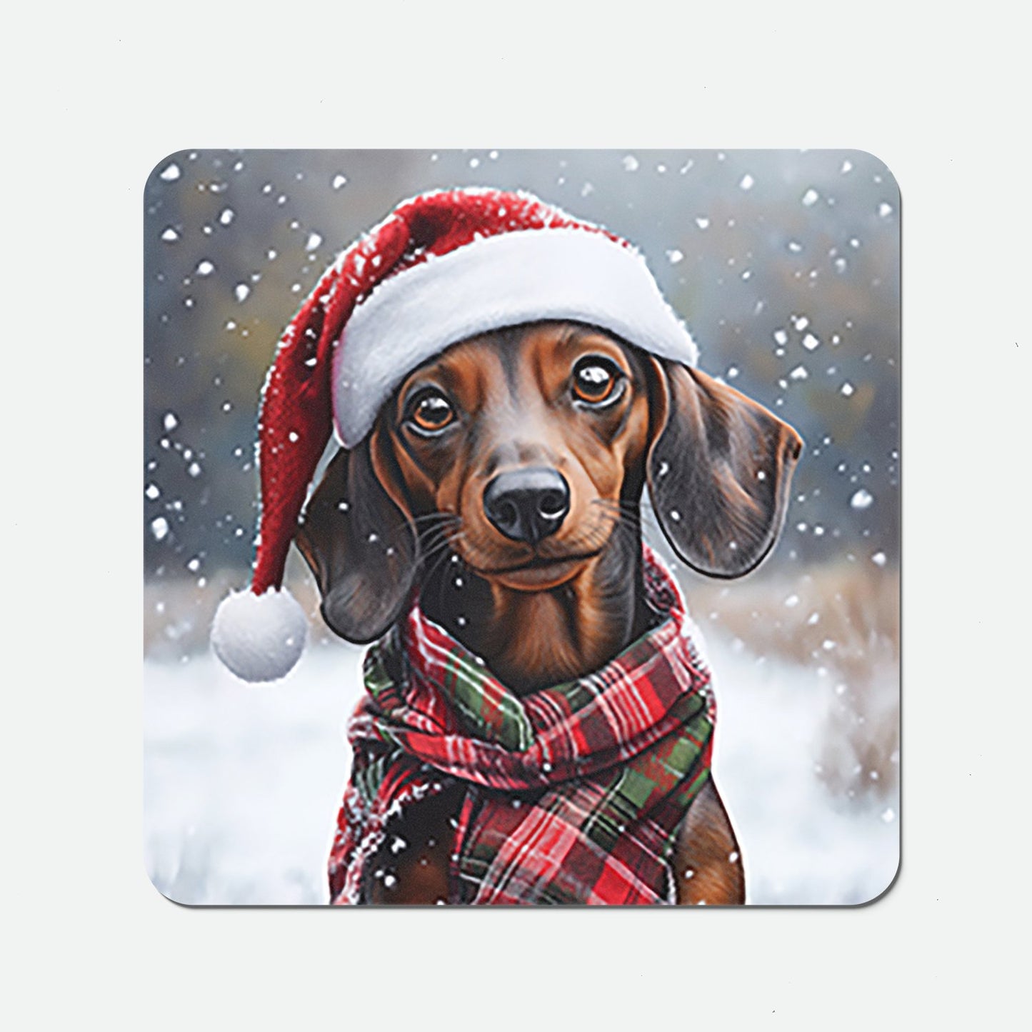 Christmas Dachschund Coasters