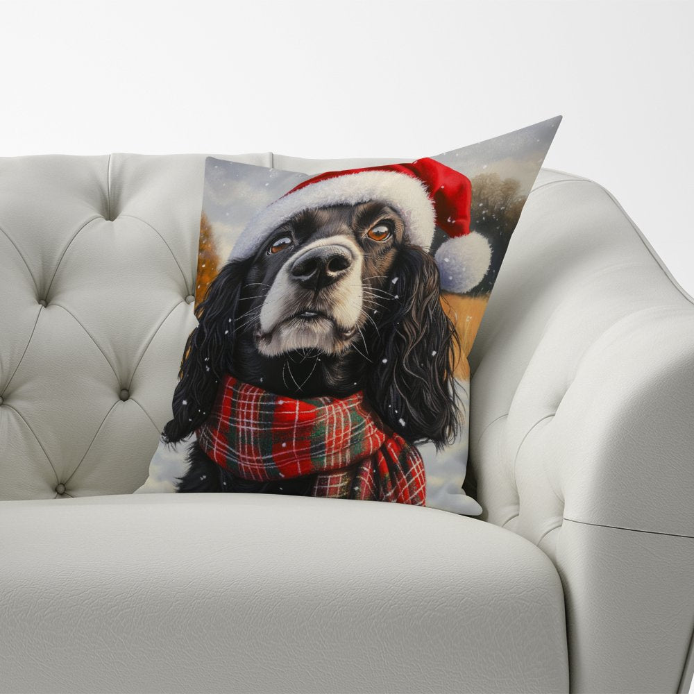 Christmas Cocker Spaniel Cushion