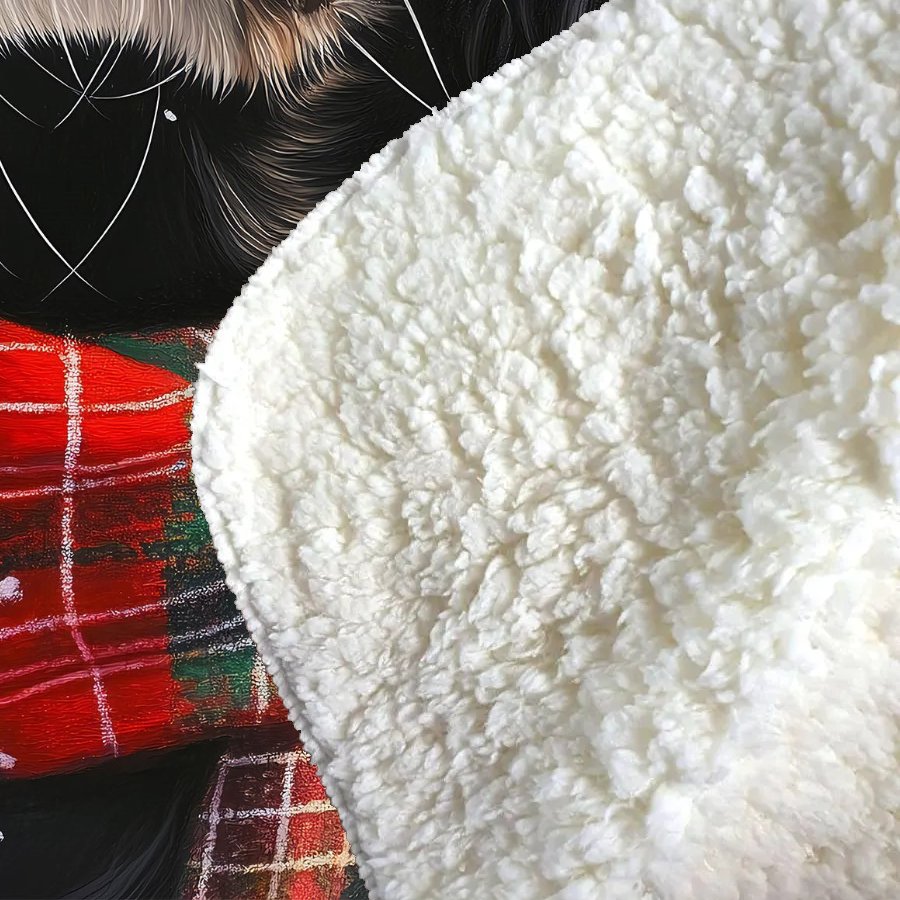 Christmas Cocker Spaniel Sherpa Blanket