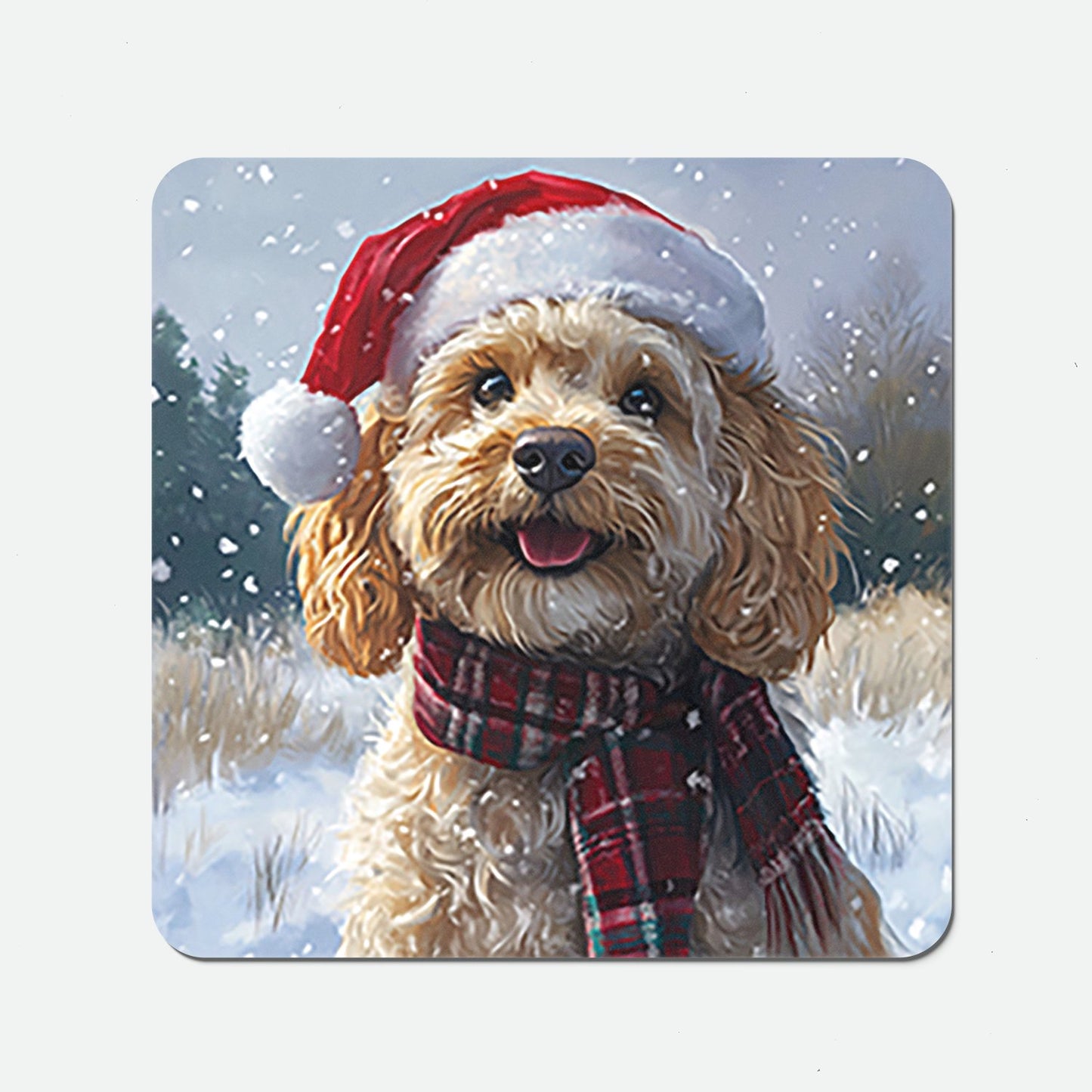 Christmas Cockapoo Coasters