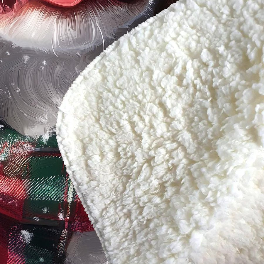 Snowy Christmas Cavalier King Charles Spaniel Sherpa Blanket